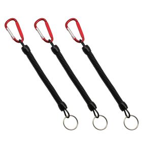 Climbing Button Carabiner Anti-Lost Spring Rope Outdoor Mountaineering Lost Rope Lure Fishing Gear Fishing Accessories Fishing R