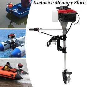 4 Stroke 1.6kw Outboard Motor Outboard Fishing Boat Motor Engine With Air Cooling for Inflatable Boat Kayak Canoe Sailboat