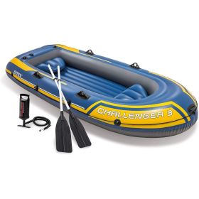 Inflatable Boat Series: Includes Deluxe Boat Oars and High-Output Pump ��������� SuperStrong PVC ��������� Triple Air Chambers