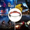 2Packs Rechargeable Headlamp 3 Light Modes White Red Light Headlight Band Flashlight Hand-free Head Torch for Fishing Camping Hiking Running