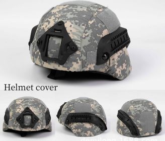 Military Tactical Helmet Cover Airsoft Paintball Wargame CS Camouflage Army Helmet Case Outdoor Hunting Equipment Cloth Cover (Color: ACU)