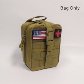 MOLLE Tactical First Aid Bag - Detachable Medical Kit with Emergency Supplies for EMT, Survival, and Tactical Gear (Color: Mud Color)