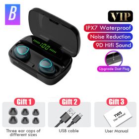 3500mAh Wireless Earphones Bluetooth V5.0 TWS Wireless Headphones LED Display With Power Bank Headset With Microphone (Color: STYLE B)