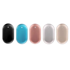 Warm And Cozy Portable Hand Warmer And Power Bank (Color: Silver)