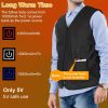 Heat Jacket Vest 3 Heating Gear Adjustable USB Heated Vest Warm Heat Coat Vest