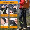 Leg Gaiters Waterproof Snow Boot Gaiters Snow Legging Shoe Gaiters Leg Cover for Walking Hunting Mountain Climbing Snowshoeing