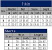 Men's Casual Splicing Printed Suits Short Sleeve Shorts Loose T-Shirt Sport Suits