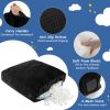 57 x 57 Inch Crash Pad Sensory Mat with Foam Blocks and Washable Velvet Cover